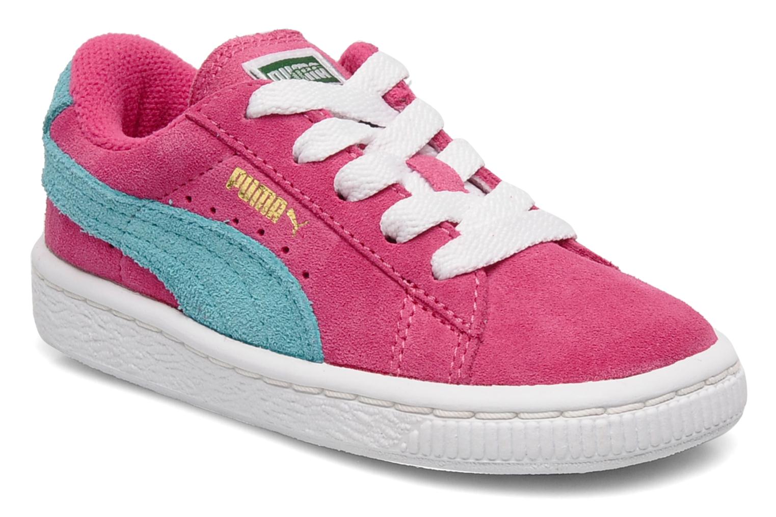 puma suede pink and blue