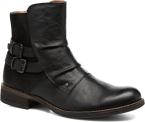 bottine noir cuir femme
