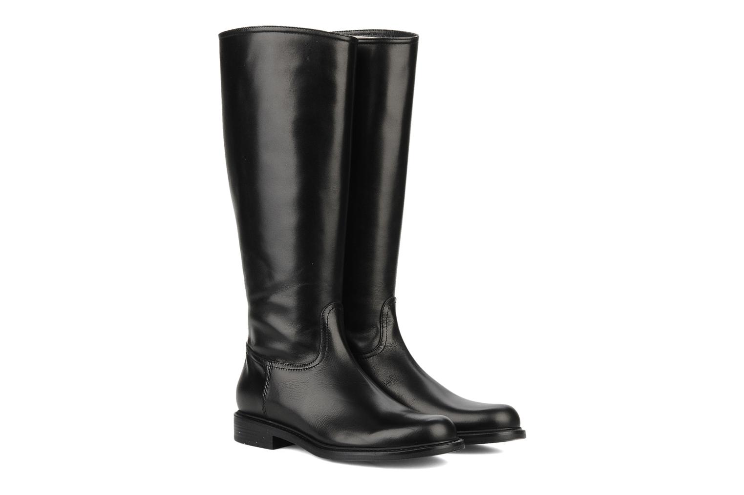 Studio Pollini Zipper (Black) - Boots & wellies chez Sarenza (62410)