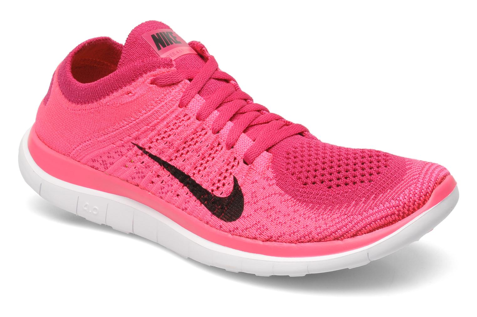 Nike Wmns Nike Free 4.0 Flyknit (Pink) - Sport shoes chez Sarenza (206987)
